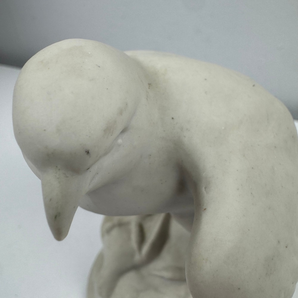Vtg‎ Bisque Porcelain Falcon Hawk Figurine Made in Spain Bird of Prey Decor - Picture 6 of 14